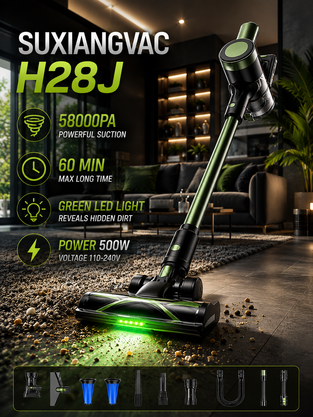 SUXIANGVAC Pro 58K Cordless Vacuum