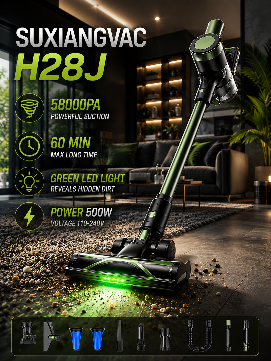 SUXIANGVAC Pro 58K Cordless Vacuum