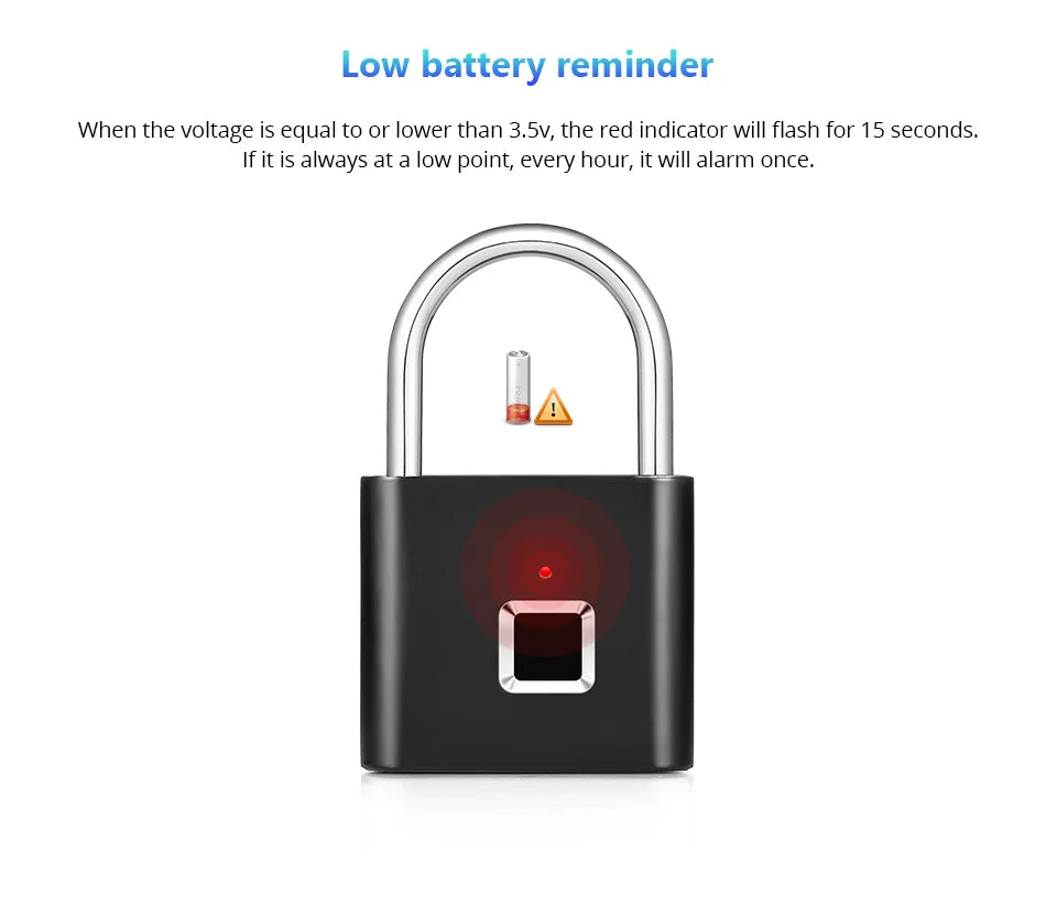 BioLock Compact Fingerprint Padlock