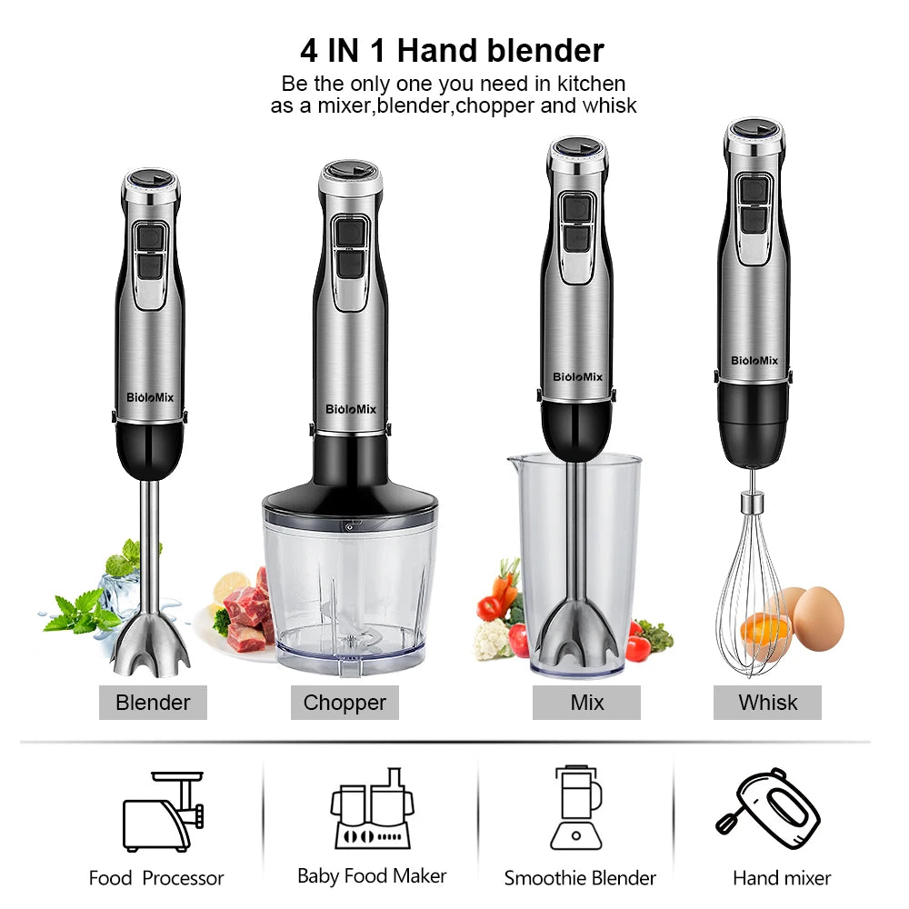 BioloMix 4-in-1 Professional Immersion Blender