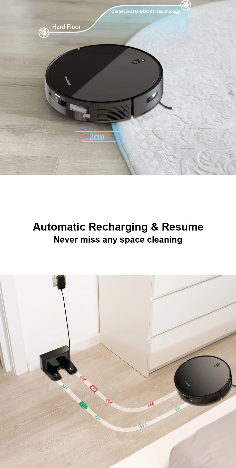 Smart Power-Clean Robot Vacuum