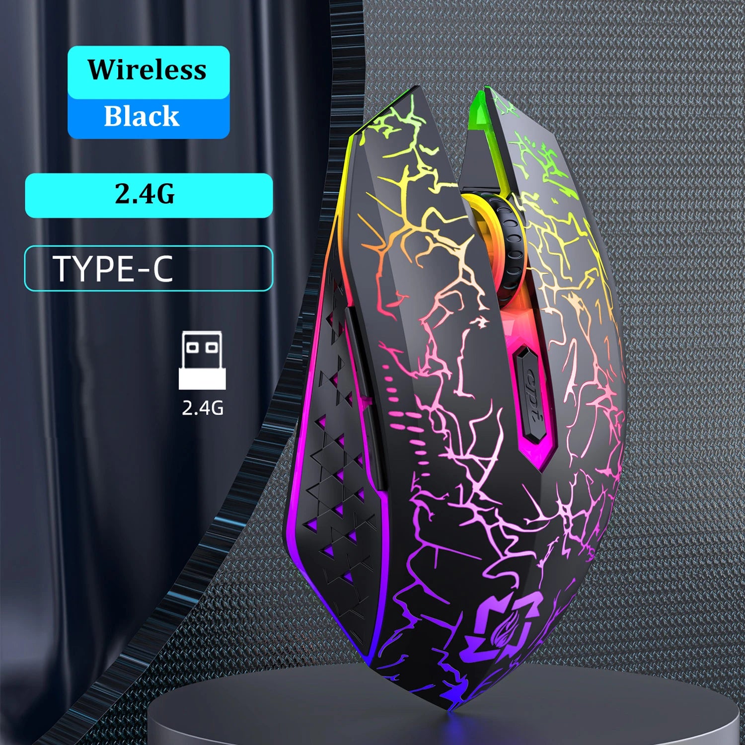 Dual-Mode Wireless RGB Gaming Mouse