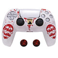 laser engraved ps5 controller sikicone skin-anti-slip protective cover set