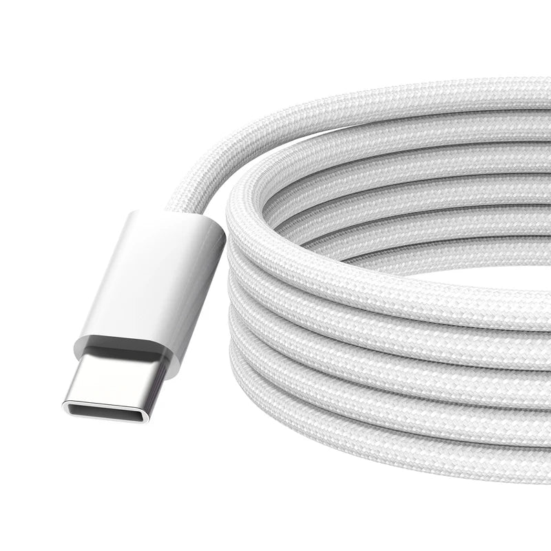 240W Heavy-Duty USB-C to USB-C Braided Fast Charging Cable for iPhone, iPad, & Laptops