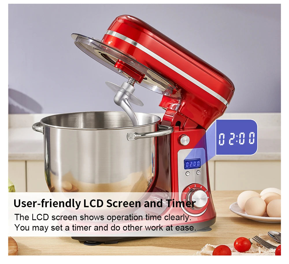 BioloMix 1200W Professional Stand Mixer (6L)