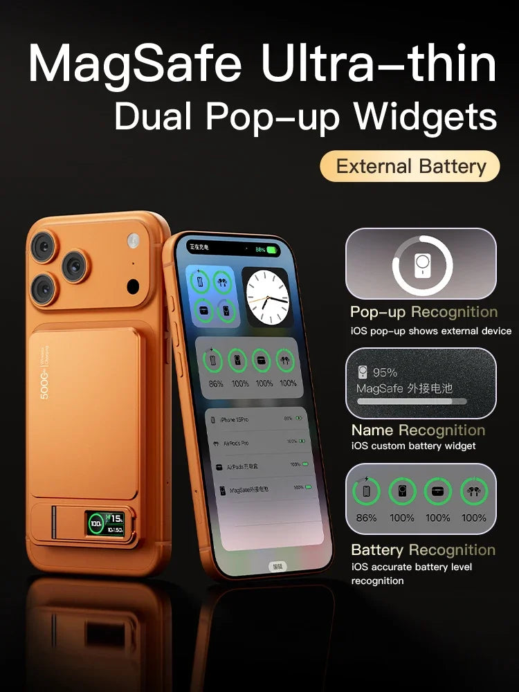 MagCharge Slim 10K – 3-in-1 Magnetic Power Bank