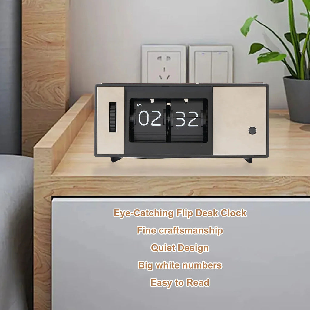 RetroFlip Digital Desk Clock