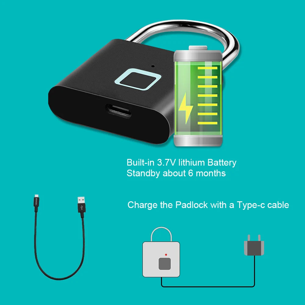 BioLock Compact Fingerprint Padlock