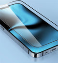 Coverage Tempered Glass Screen Protector with Black Edge for iPhone