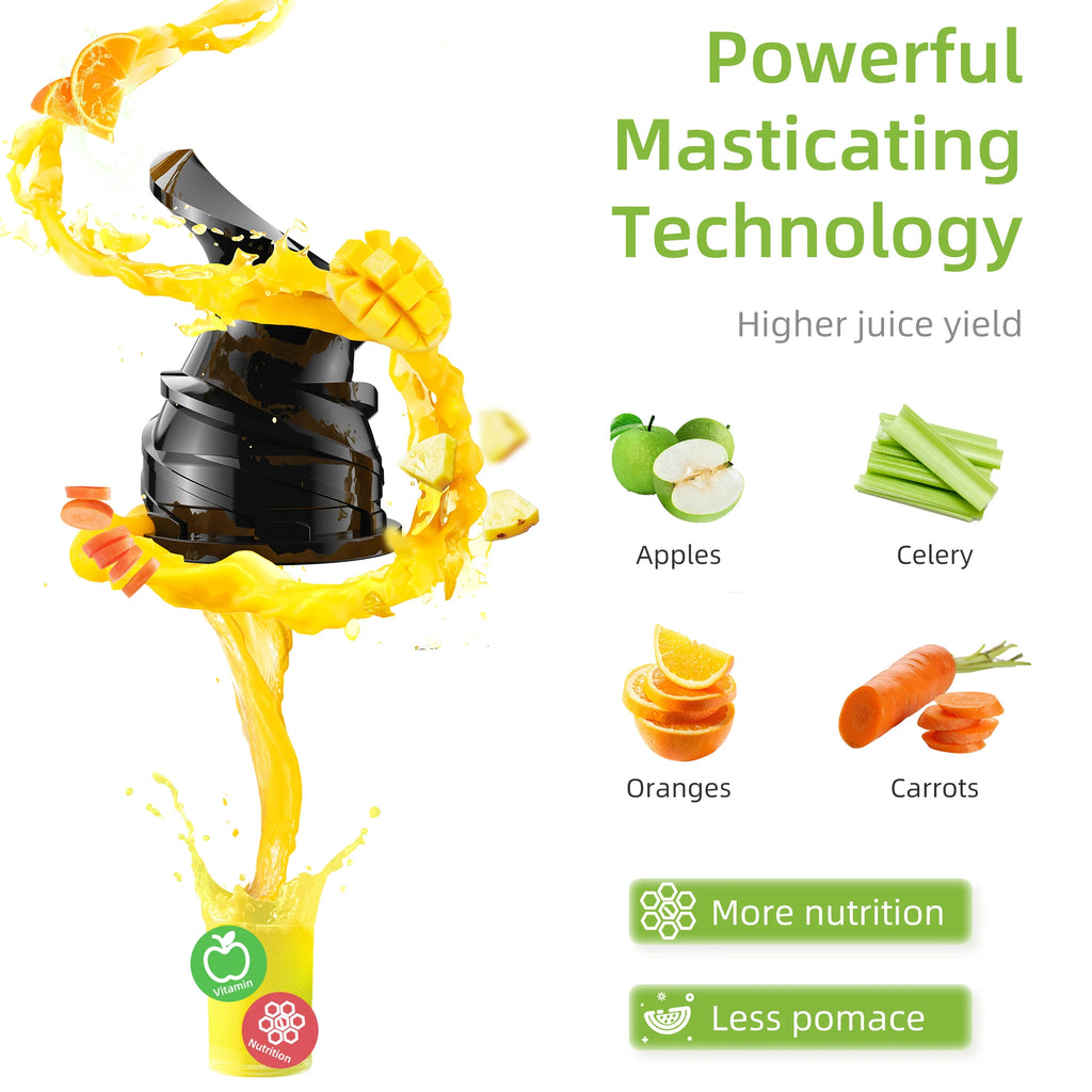 BioloMix Whole-Fruit Masticating Cold Press Juicer