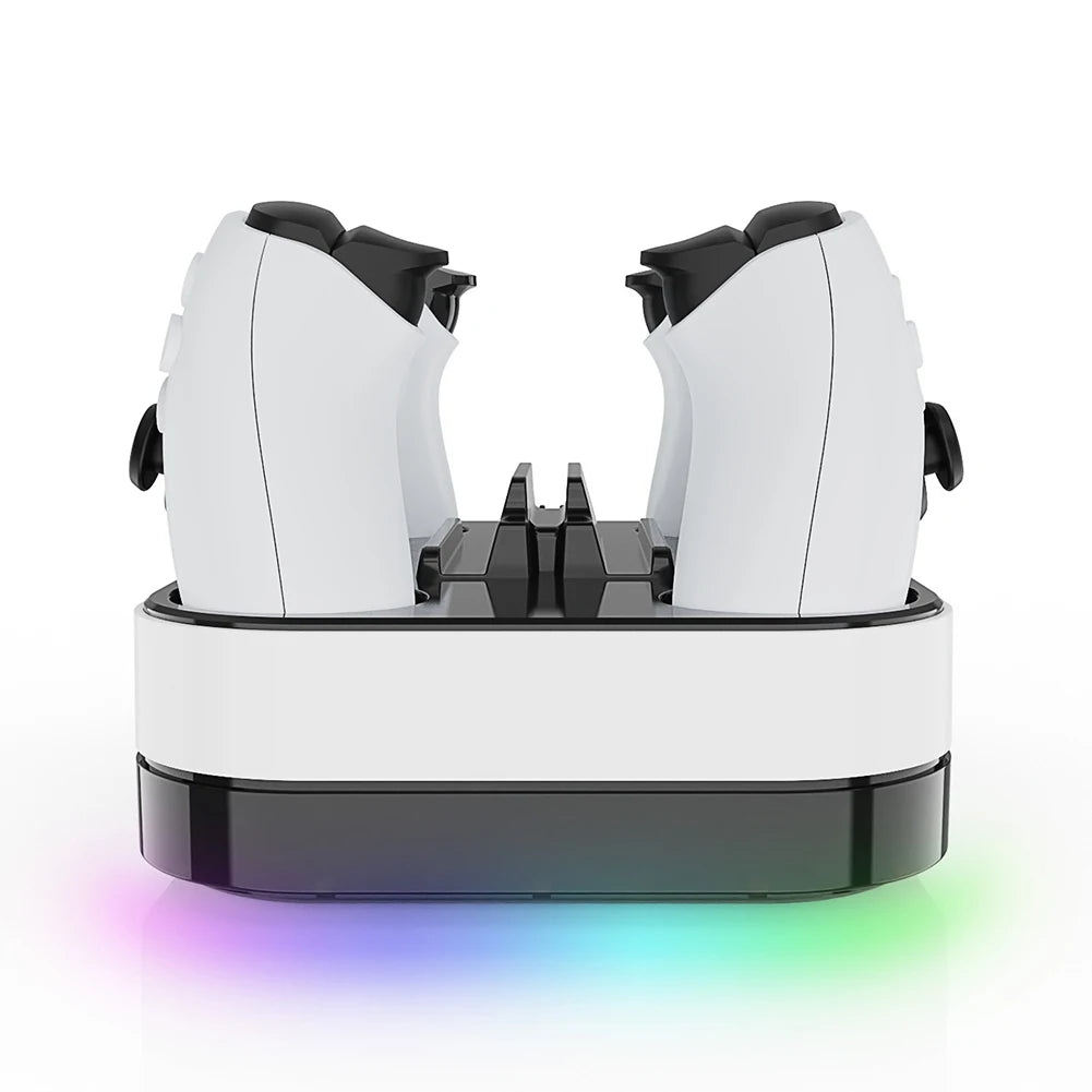 For  Controller Charger Stand with Cables Dual Charging Dock Charging Dock for PlayStation 5  Controller & PS Portal