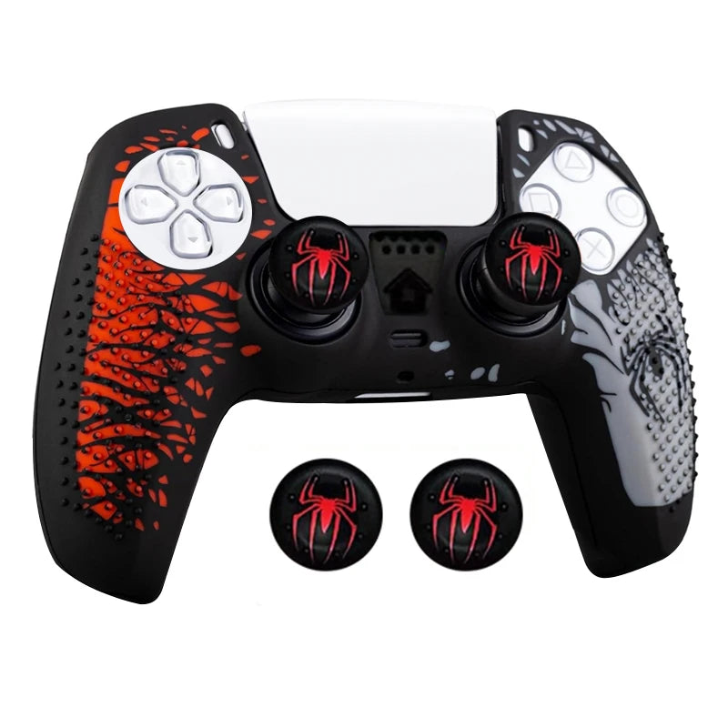 PS5 Controller Silicone Skin – Anti-Slip Case with Thumb Grips & Touchpad Sticker