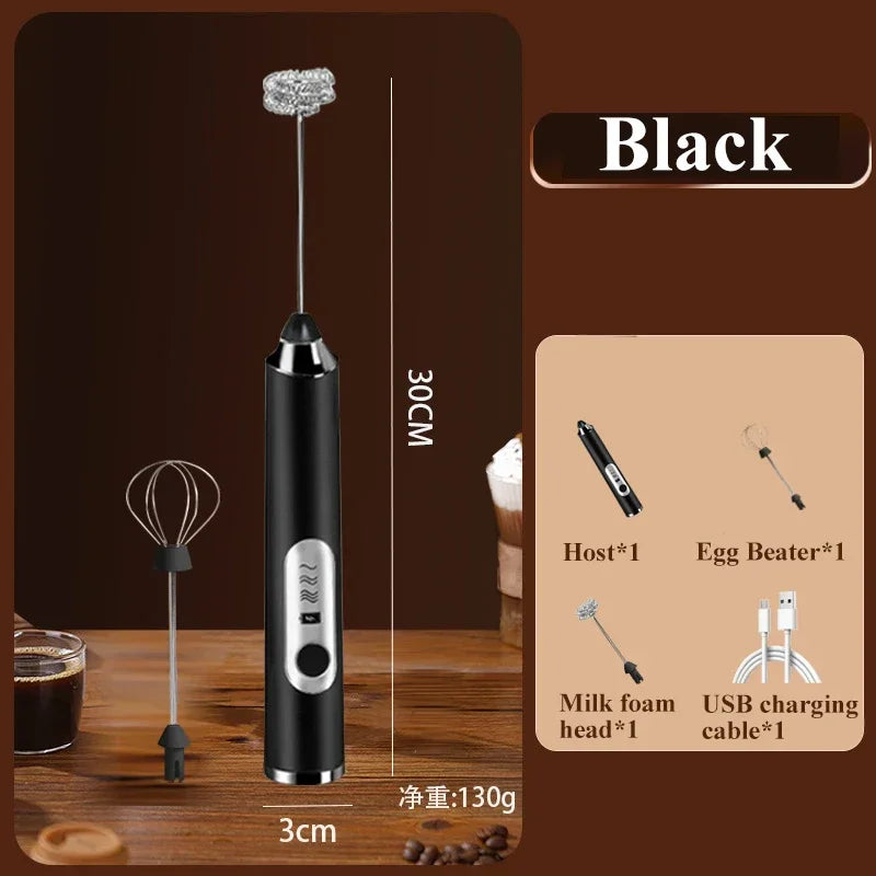 Rechargeable Handheld Electric Milk Frother