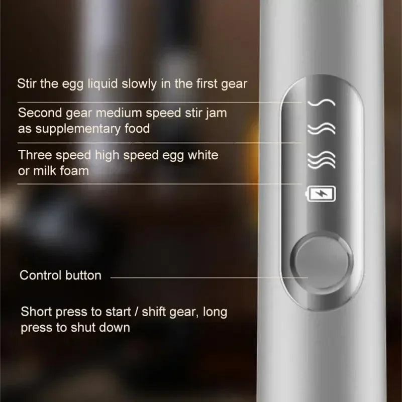 Rechargeable Handheld Electric Milk Frother