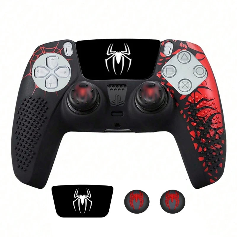 PS5 Controller Silicone Skin – Anti-Slip Case with Thumb Grips & Touchpad Sticker