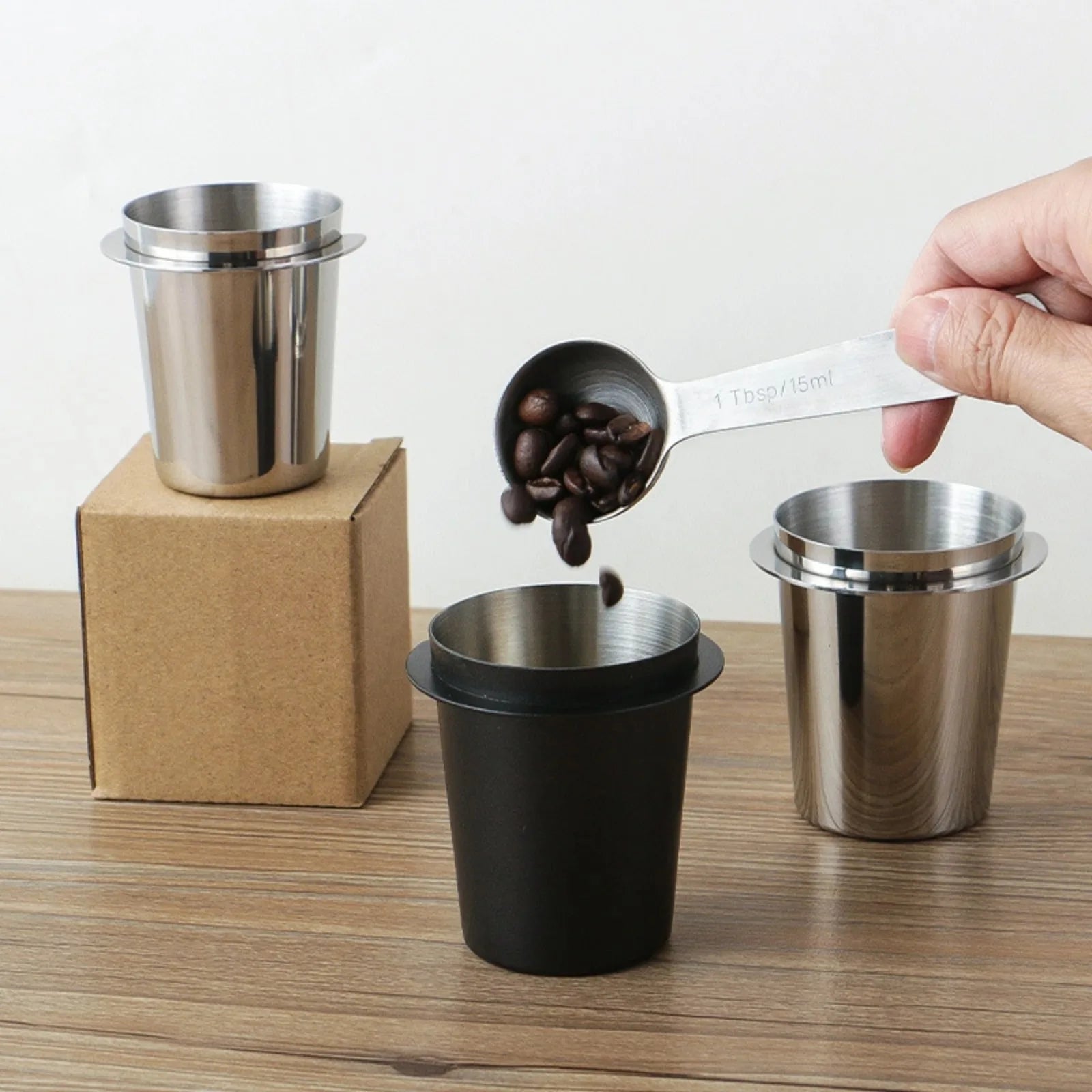 Stainless Steel Espresso Dosing Cup (51/53/58mm)