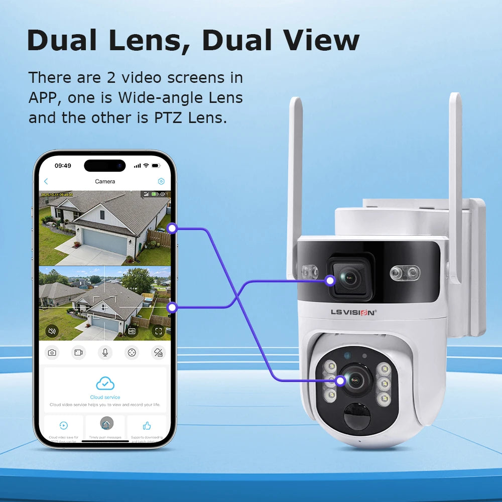 ProGuard 8MP Dual-Screen 4G/WiFi Security System