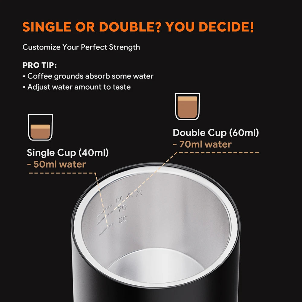 Portable 2-in-1 Espresso Maker
