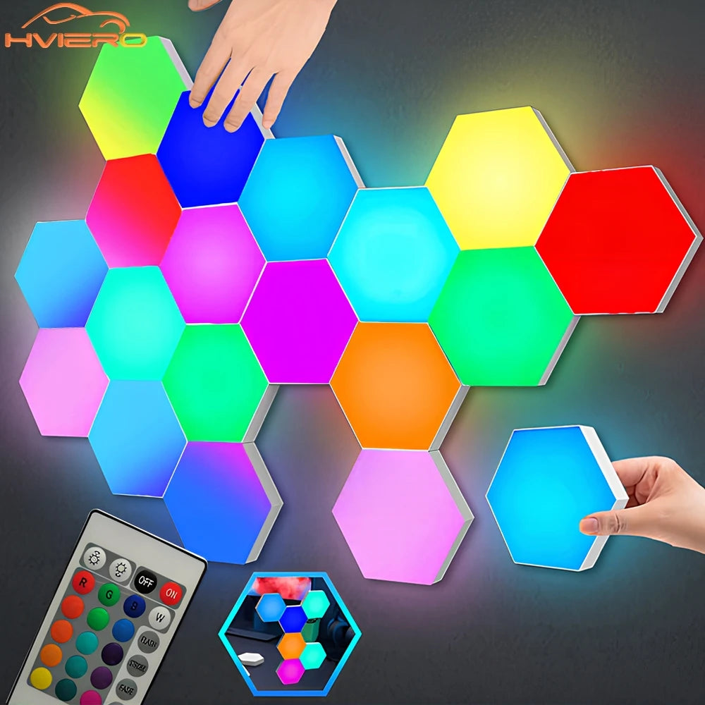 Quantum Hexagon RGB Touch Wall Lamp