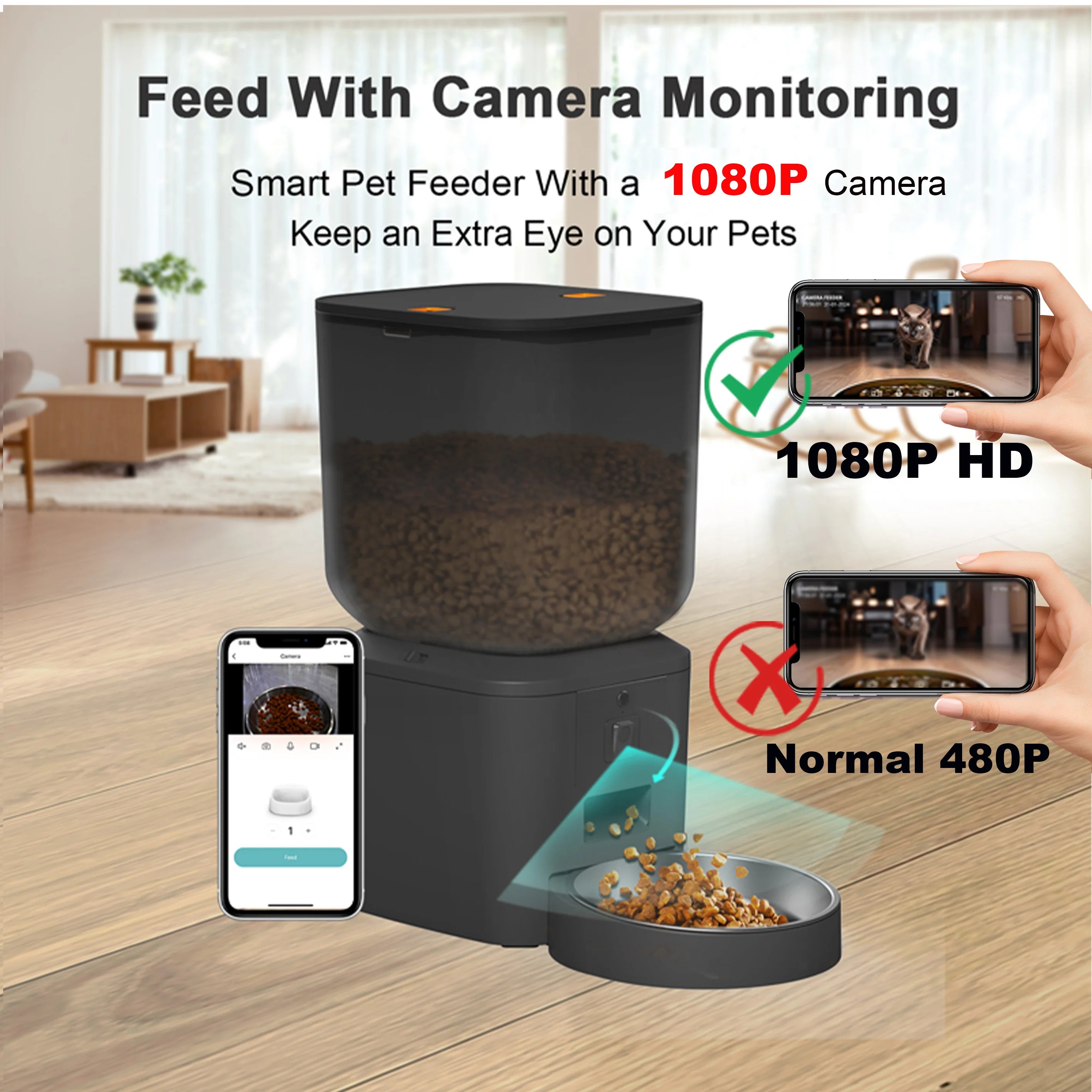 PetGuard Smart 1080p Auto-Feeder