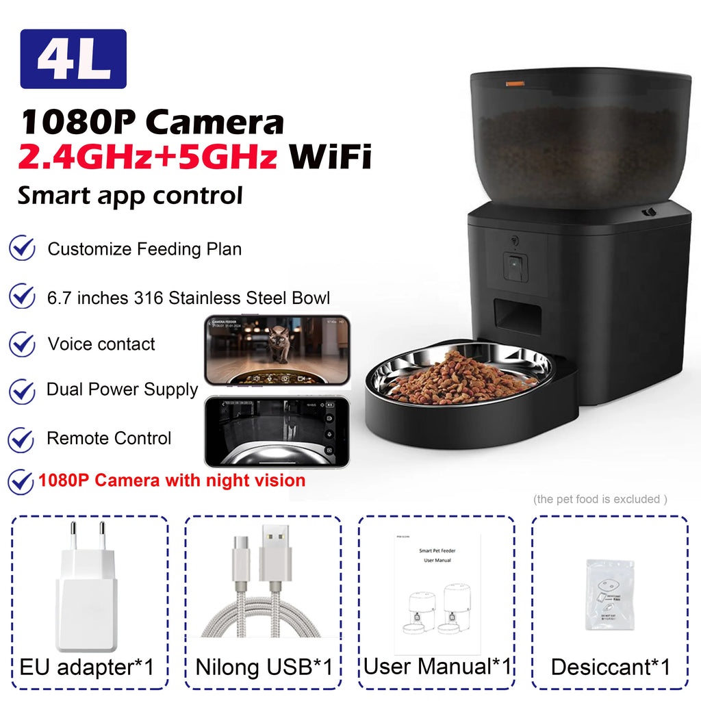 PetGuard Smart 1080p Auto-Feeder