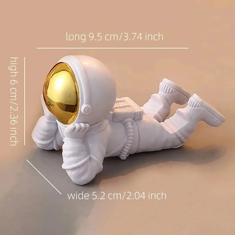 Creative Desktop Astronaut Phone Holder – Spaceman Statue & Home/Office Decoration