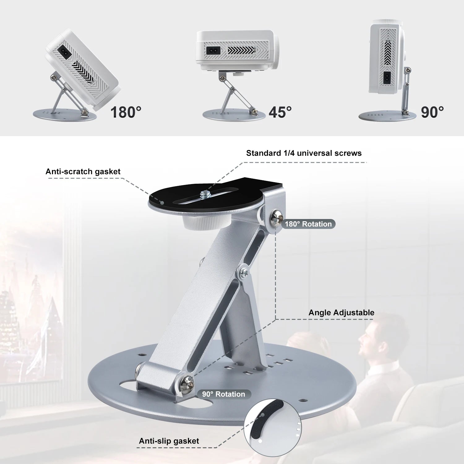 Universal 3-in-1 Projector Mount