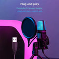 SF666R USB RGB Condenser Gaming Microphone