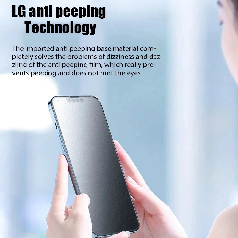 Matte Privacy Anti-Spy Tempered Glass Screen Protector for iPhone