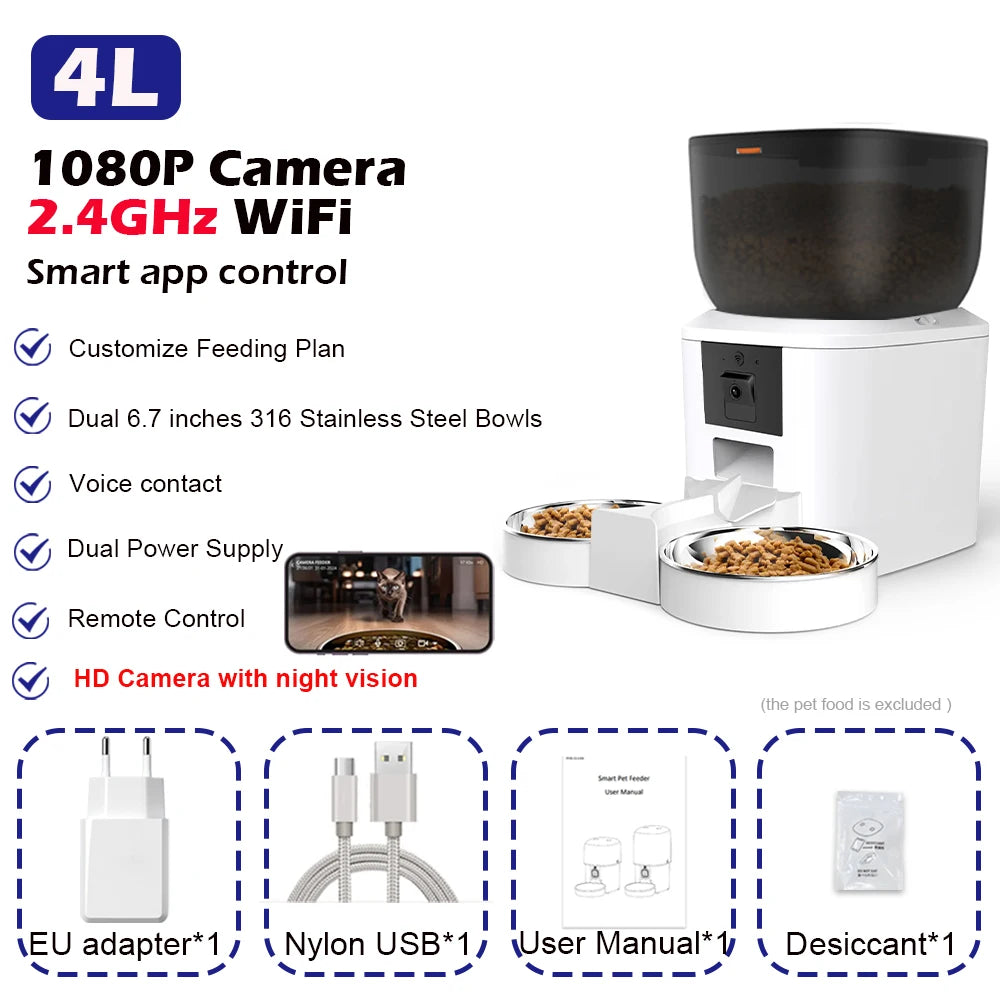 PetGuard Smart 1080p Auto-Feeder