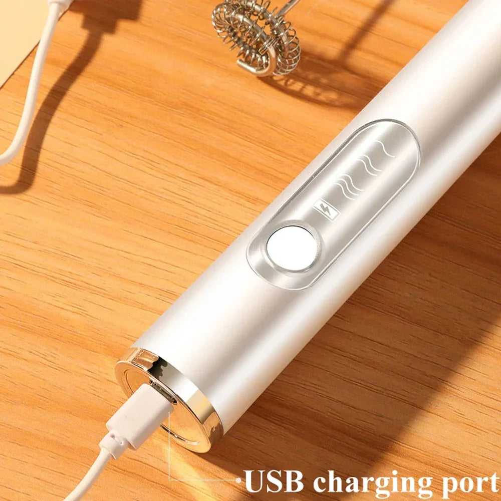 Rechargeable Handheld Electric Milk Frother