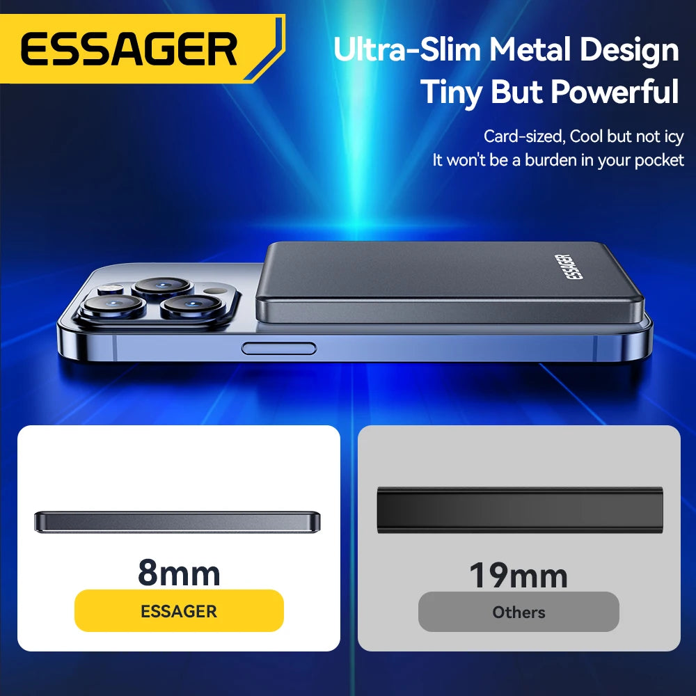 ssager MagSlim 5K – Ultra-Thin Magnetic Power Bank