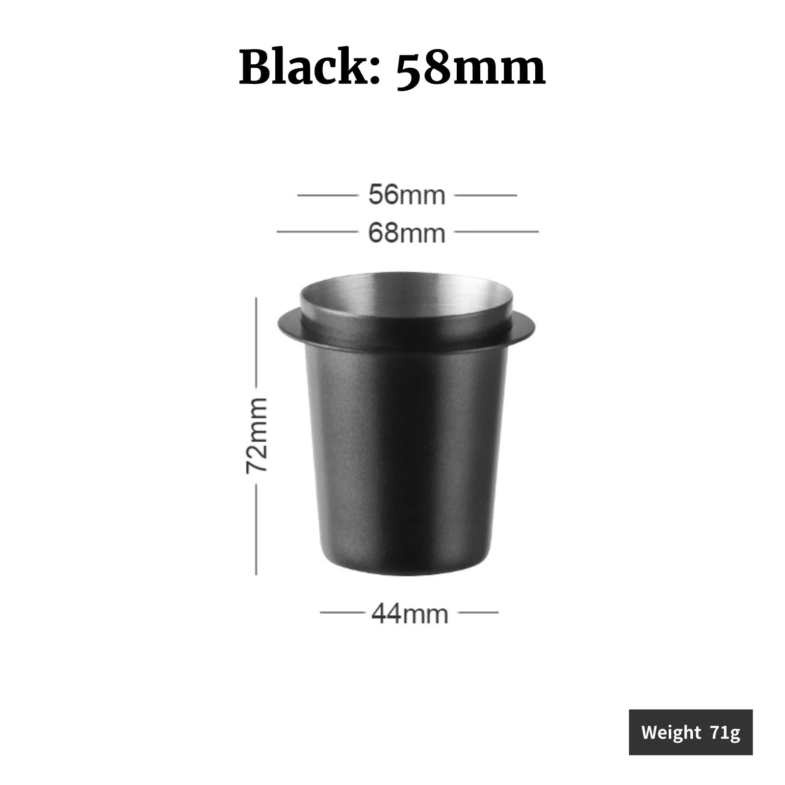 Stainless Steel Espresso Dosing Cup (51/53/58mm)