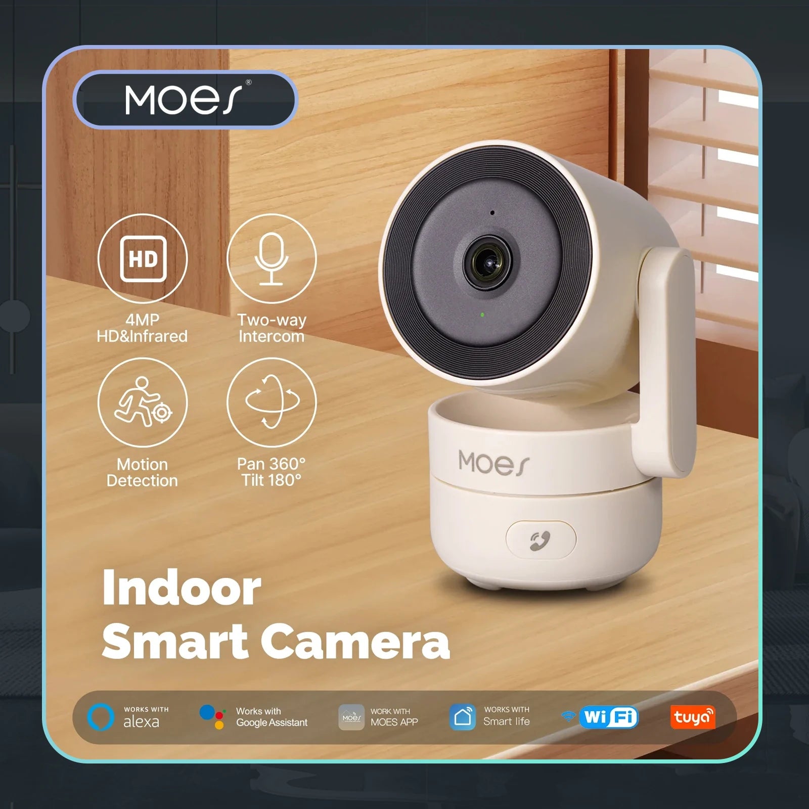 VisionGuard 4MP Smart Pan/Tilt Camera