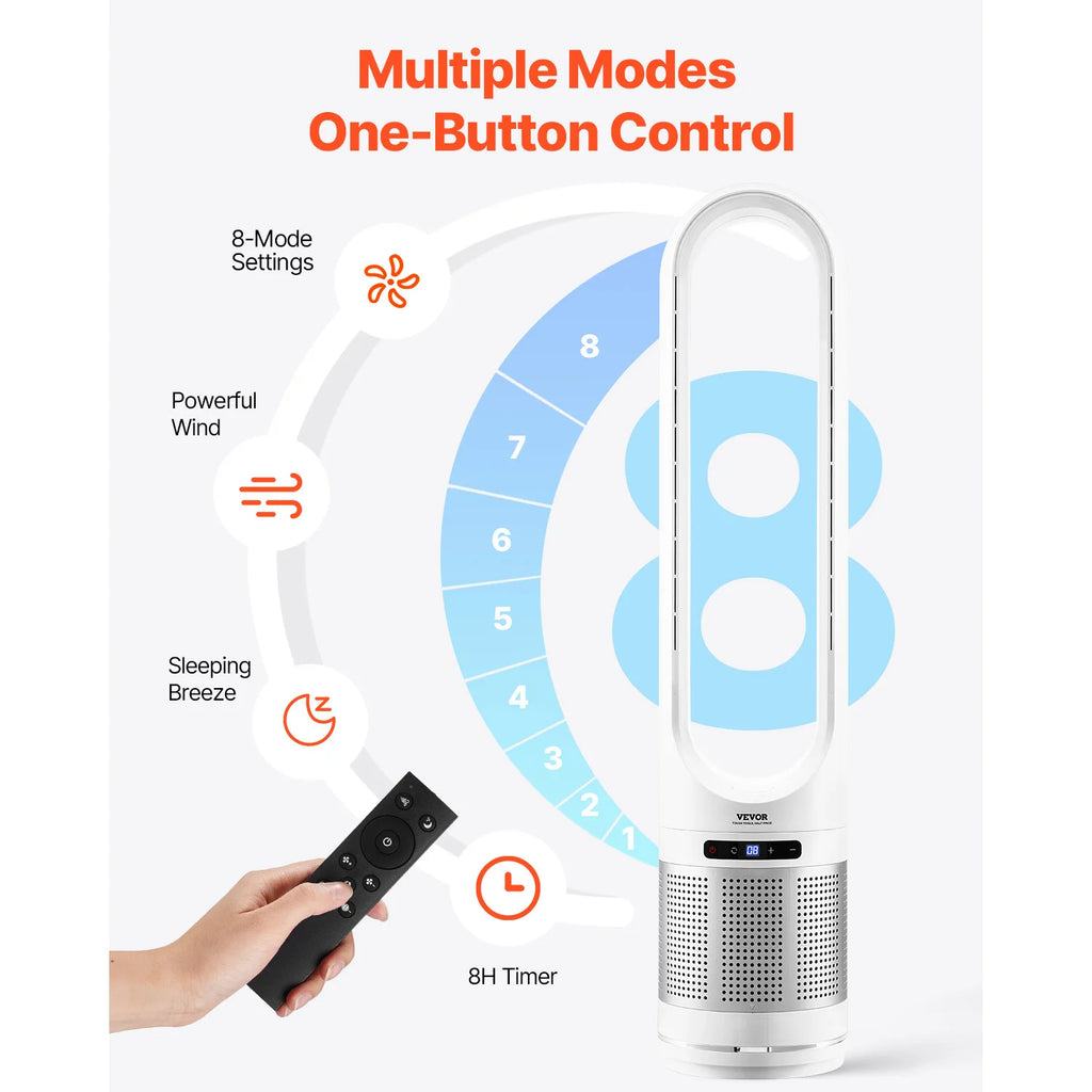BreezeTower 8-Speed Bladeless Purifier