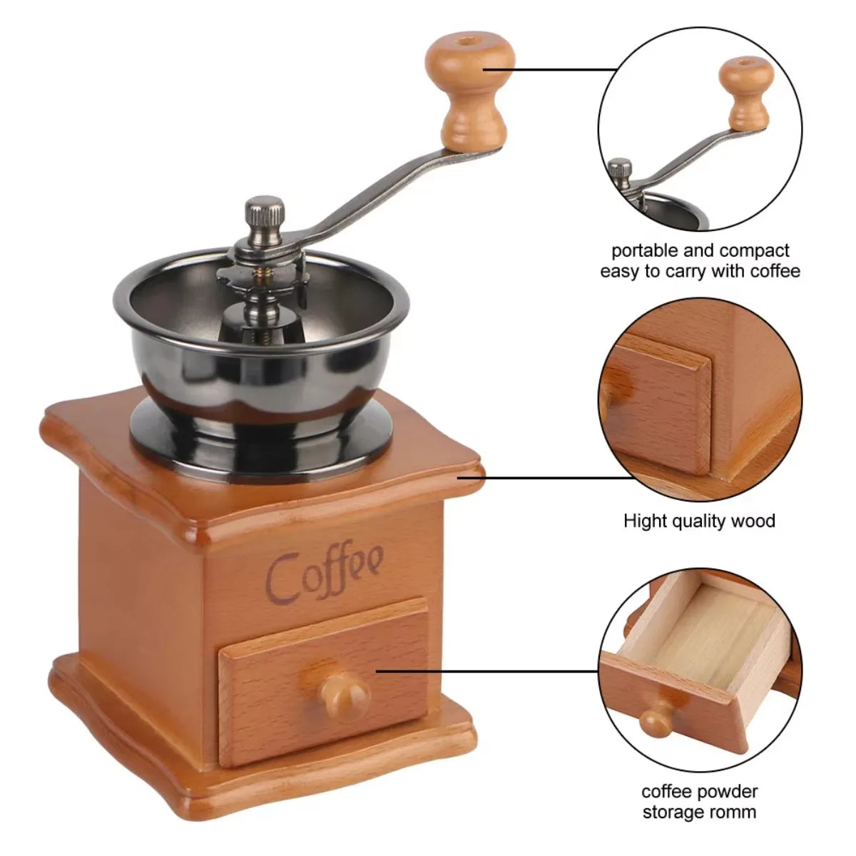 Vintage Manual Coffee Grinder