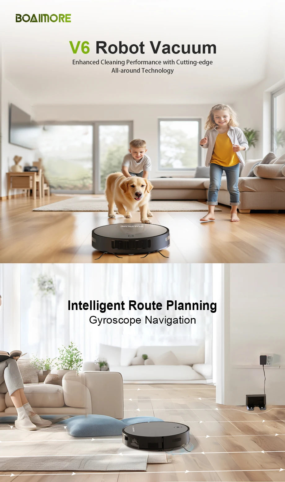 Smart Power-Clean Robot Vacuum