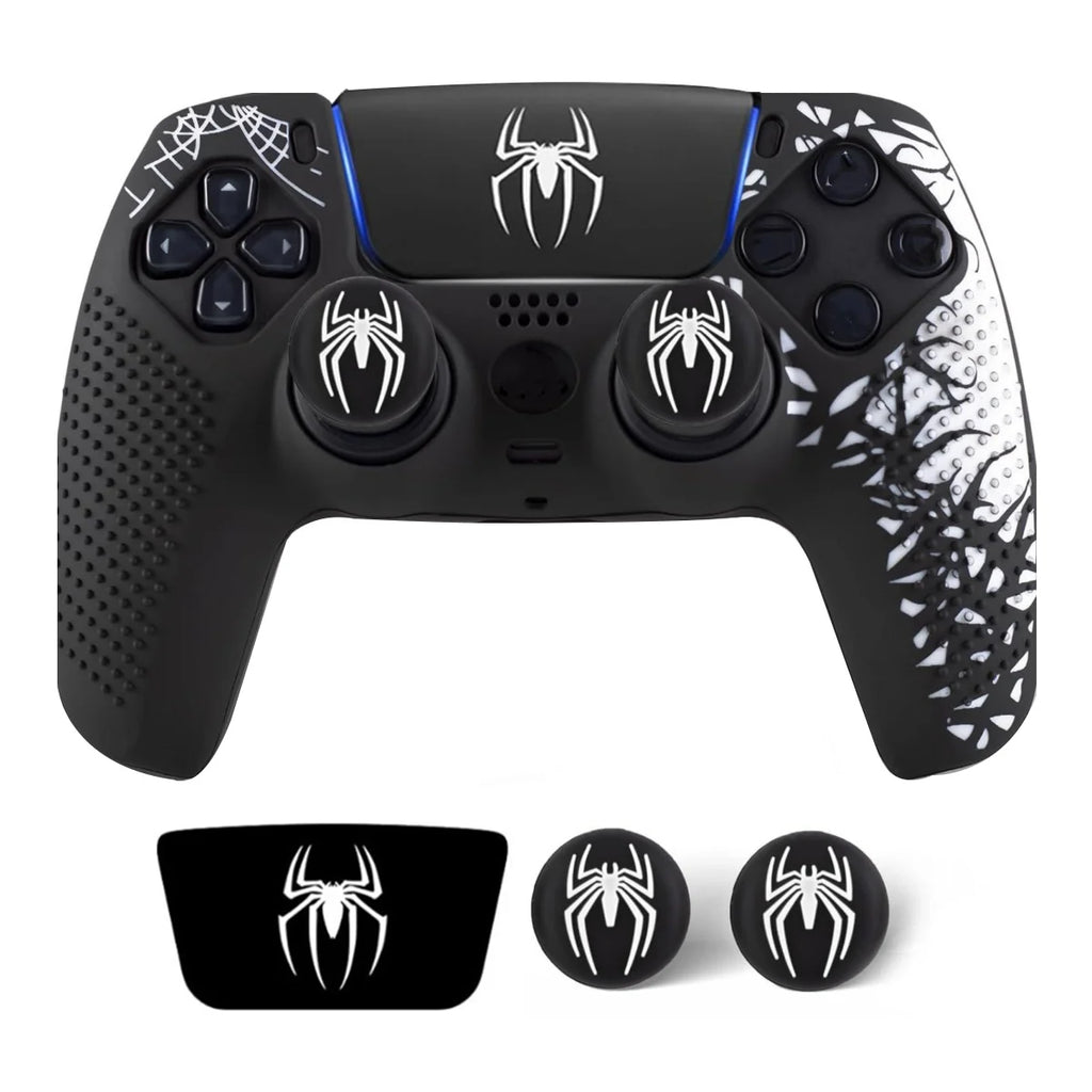 PS5 Controller Silicone Skin – Anti-Slip Case with Thumb Grips & Touchpad Sticker