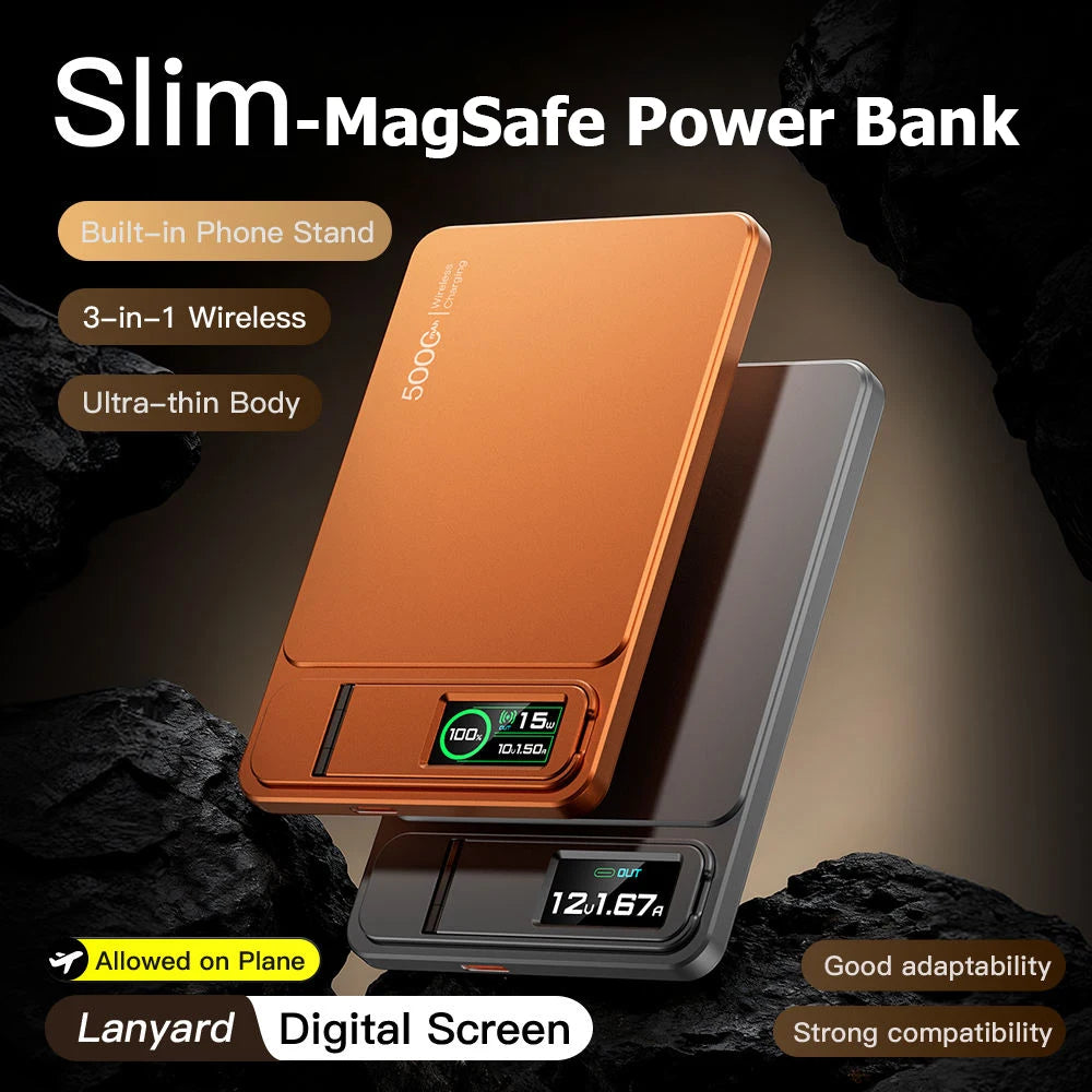 MagCharge Slim 10K – 3-in-1 Magnetic Power Bank