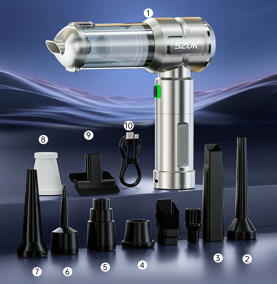 SZUK Pro Cordless 2-in-1 Car Vacuum & Blower