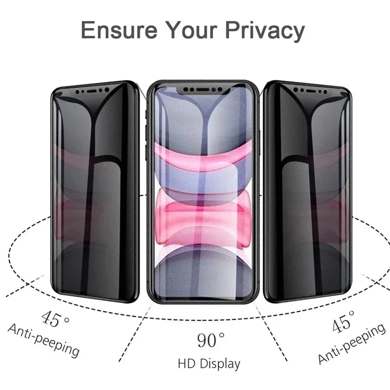 Matte Ceramic Privacy Screen Protector – Anti-Spy Full Coverage Tempered Film