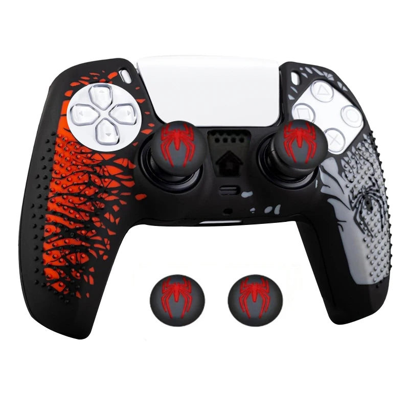 PS5 Controller Silicone Skin – Anti-Slip Case with Thumb Grips & Touchpad Sticker