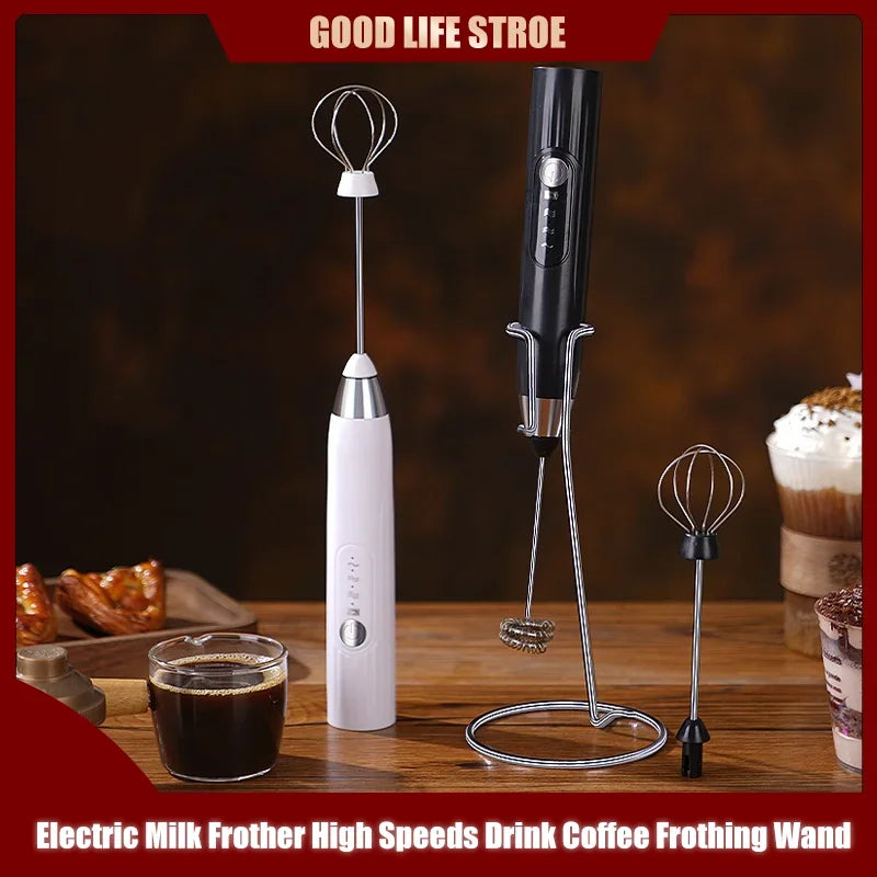 Rechargeable Handheld Electric Milk Frother