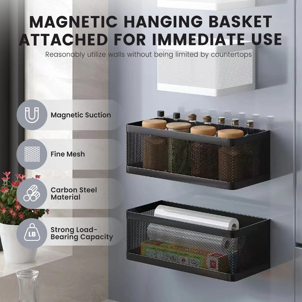 Magnetic Refrigerator Spice Rack & Storage Organizer