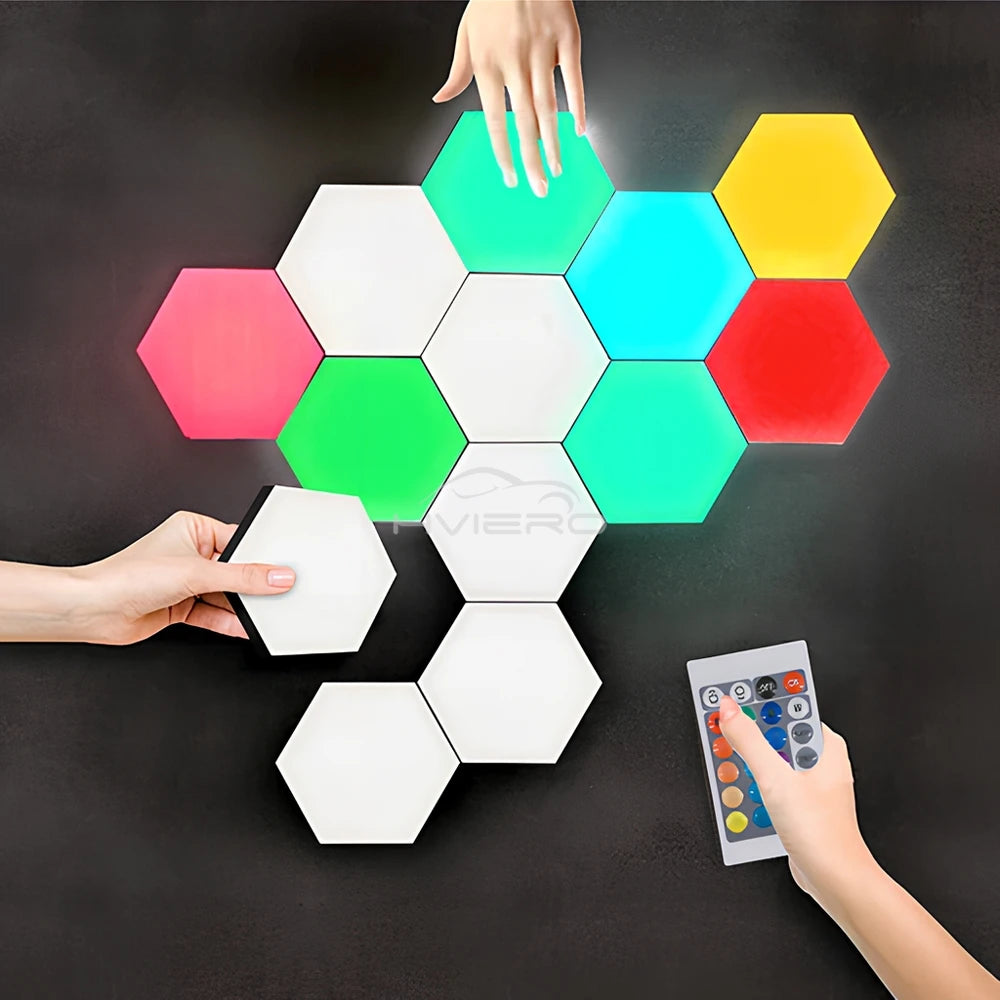 Quantum Hexagon RGB Touch Wall Lamp