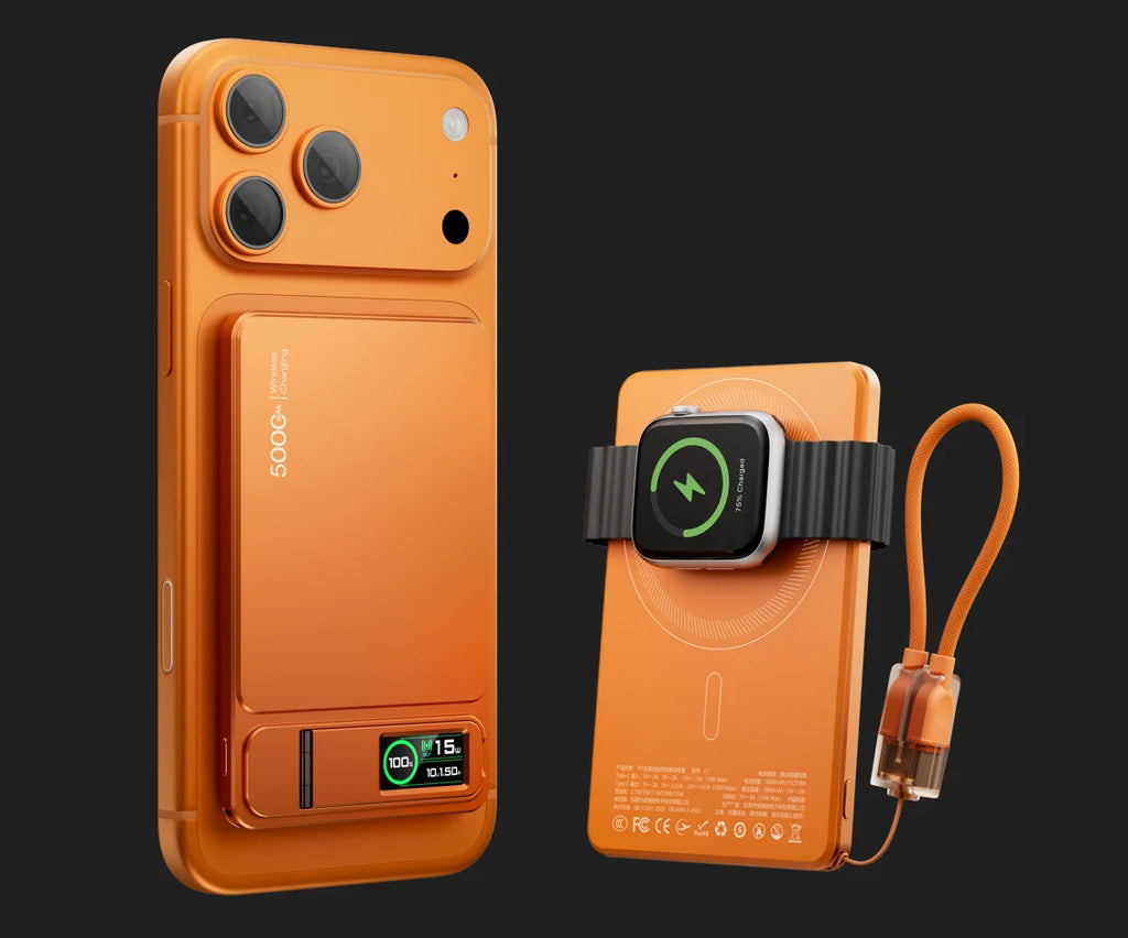 MagMax 10K – 2-in-1 Magnetic Power Bank for iPhone & Apple Watch