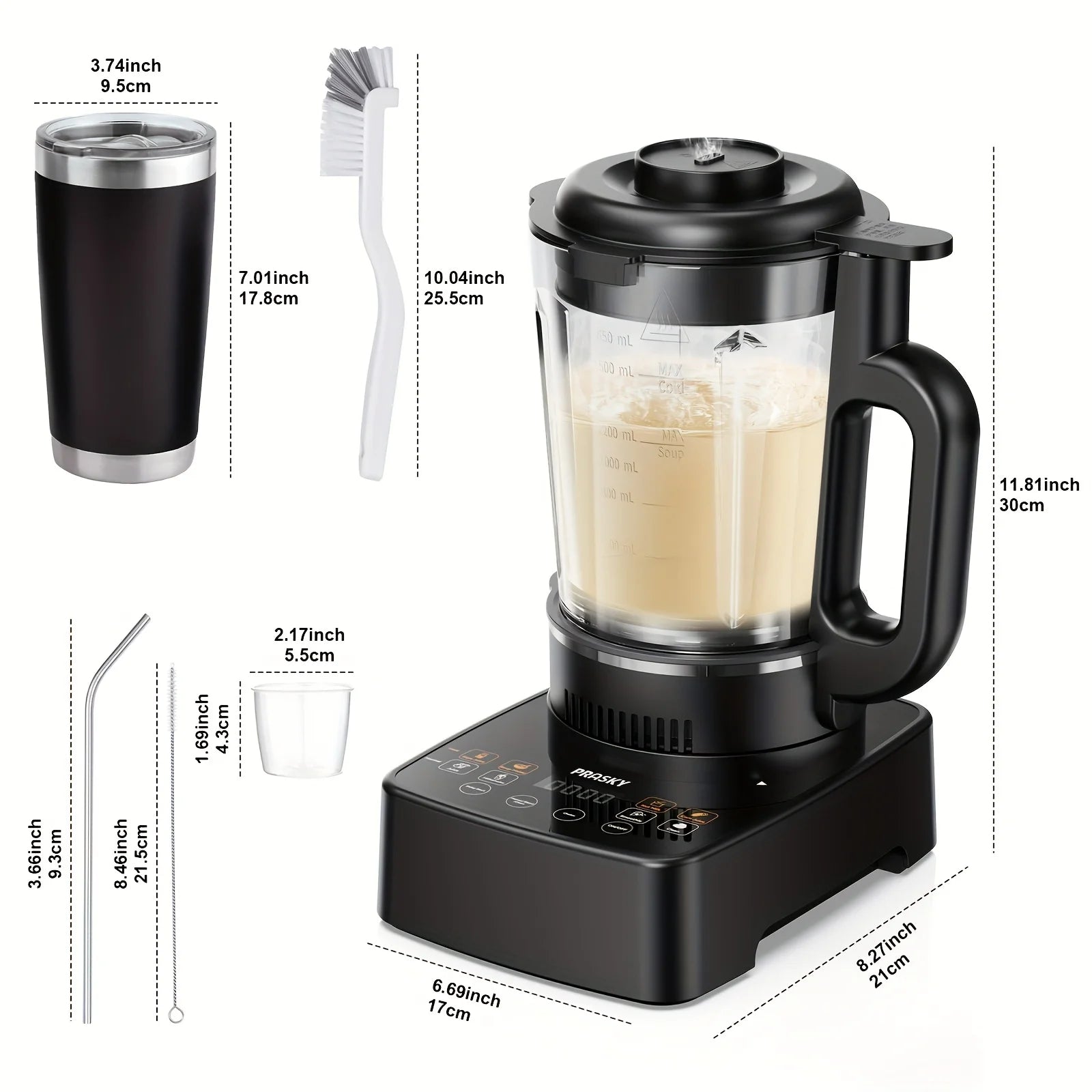 PRASKY Pro 2400W Heating & Blending Station