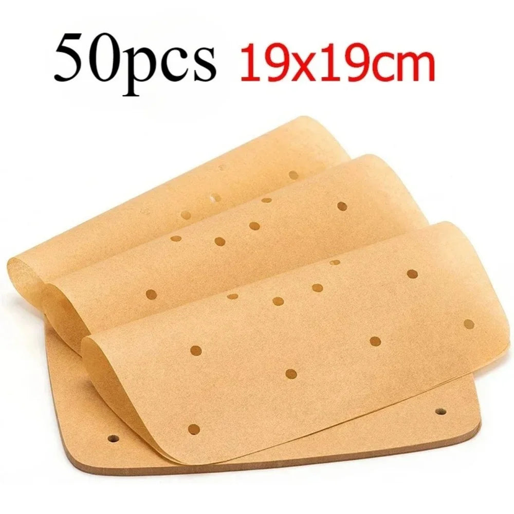 Upgraded Perforated Air Fryer Parchment Paper (50/100Pcs)