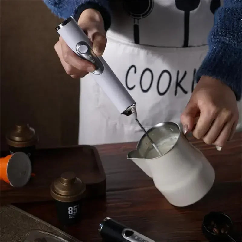 Rechargeable Handheld Electric Milk Frother