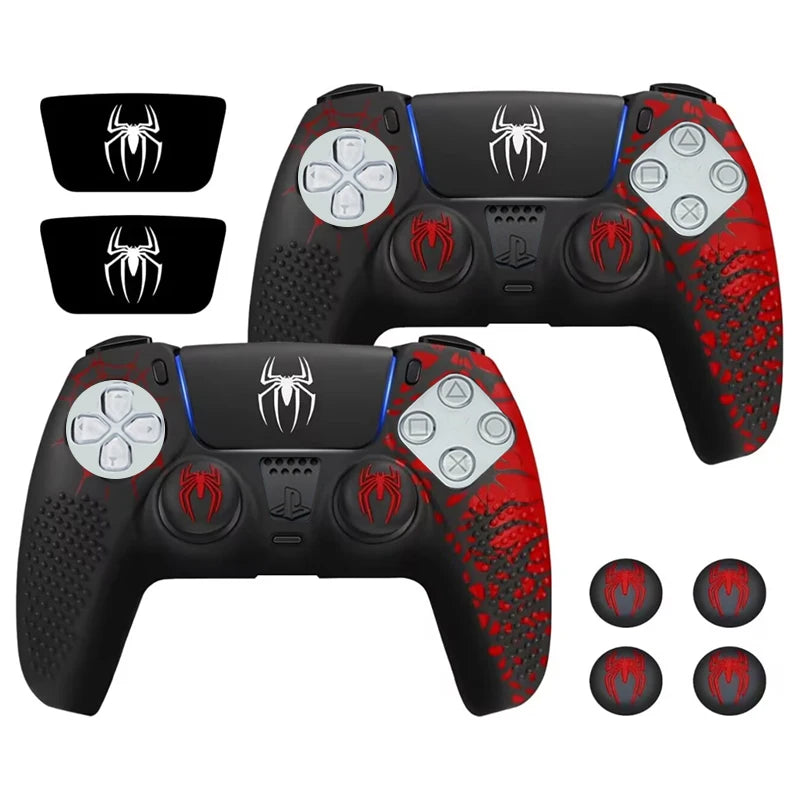 PS5 Controller Silicone Skin – Anti-Slip Case with Thumb Grips & Touchpad Sticker